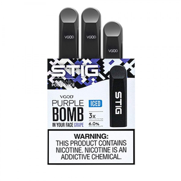 Purple Bomb Disposable Pod - Pack of 3 by VGOD STIG