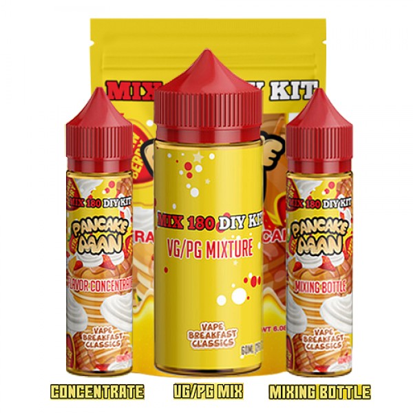 Pancake Man Mix 180 DIY Kit by Vape Breakfast Classics 180ml (3x60ml)