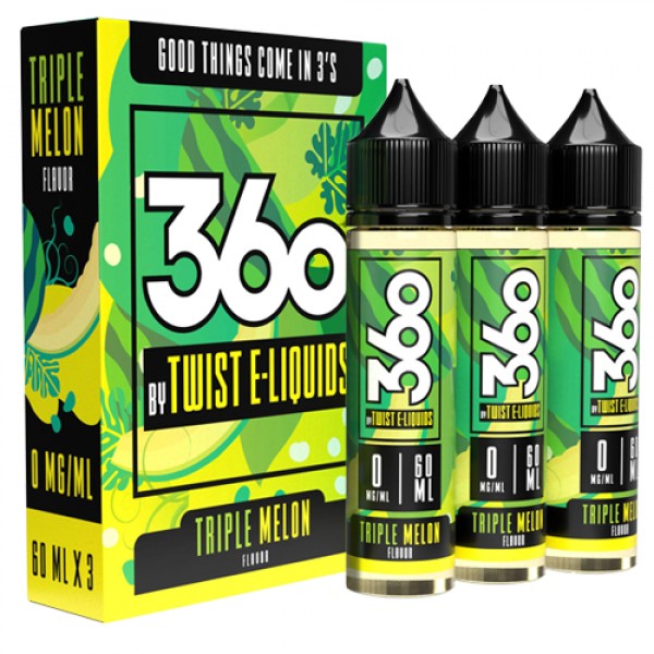 Triple Melon by 360 Twist E-Liquids 180ml (3x60ml)